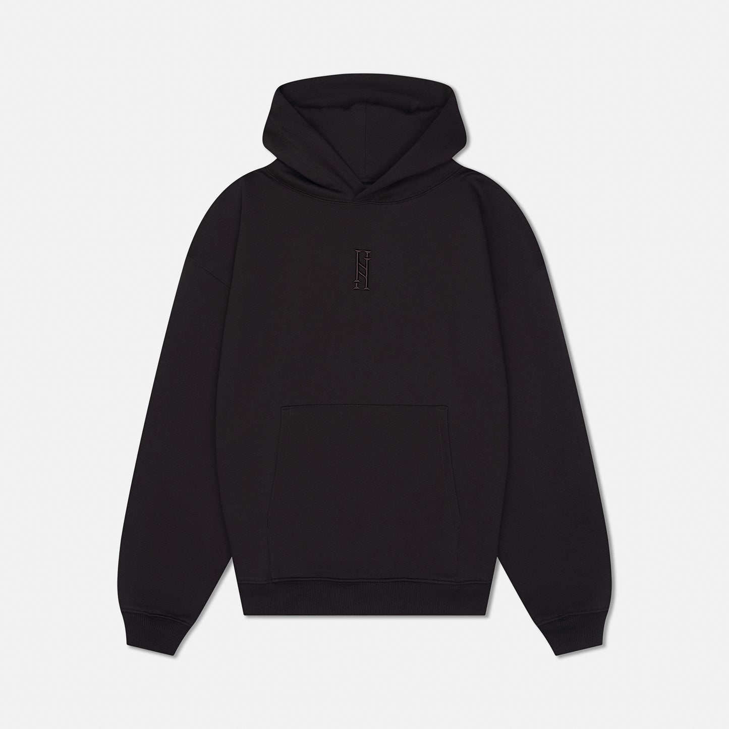 BLACK WITH RED CLASSIC HOODIE