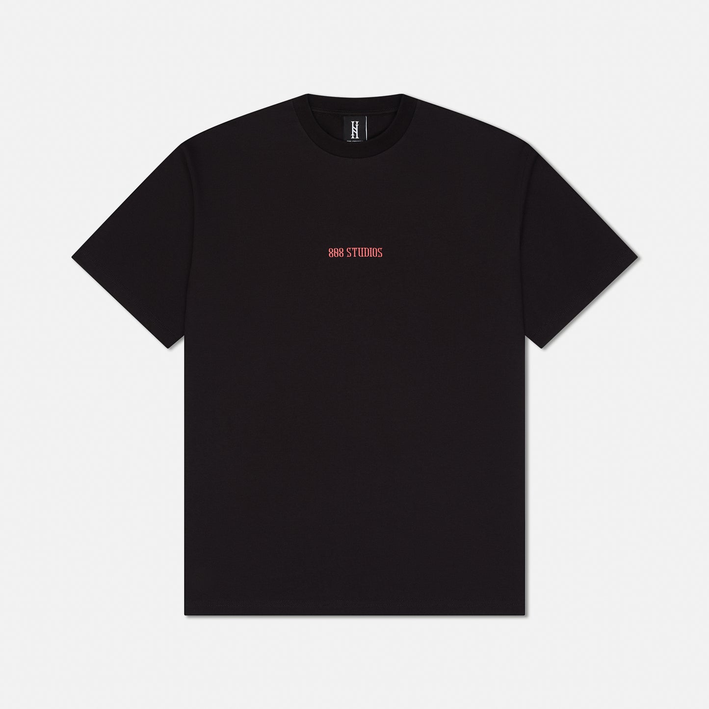 BLACK WITH RED CLASSIC T-SHIRT