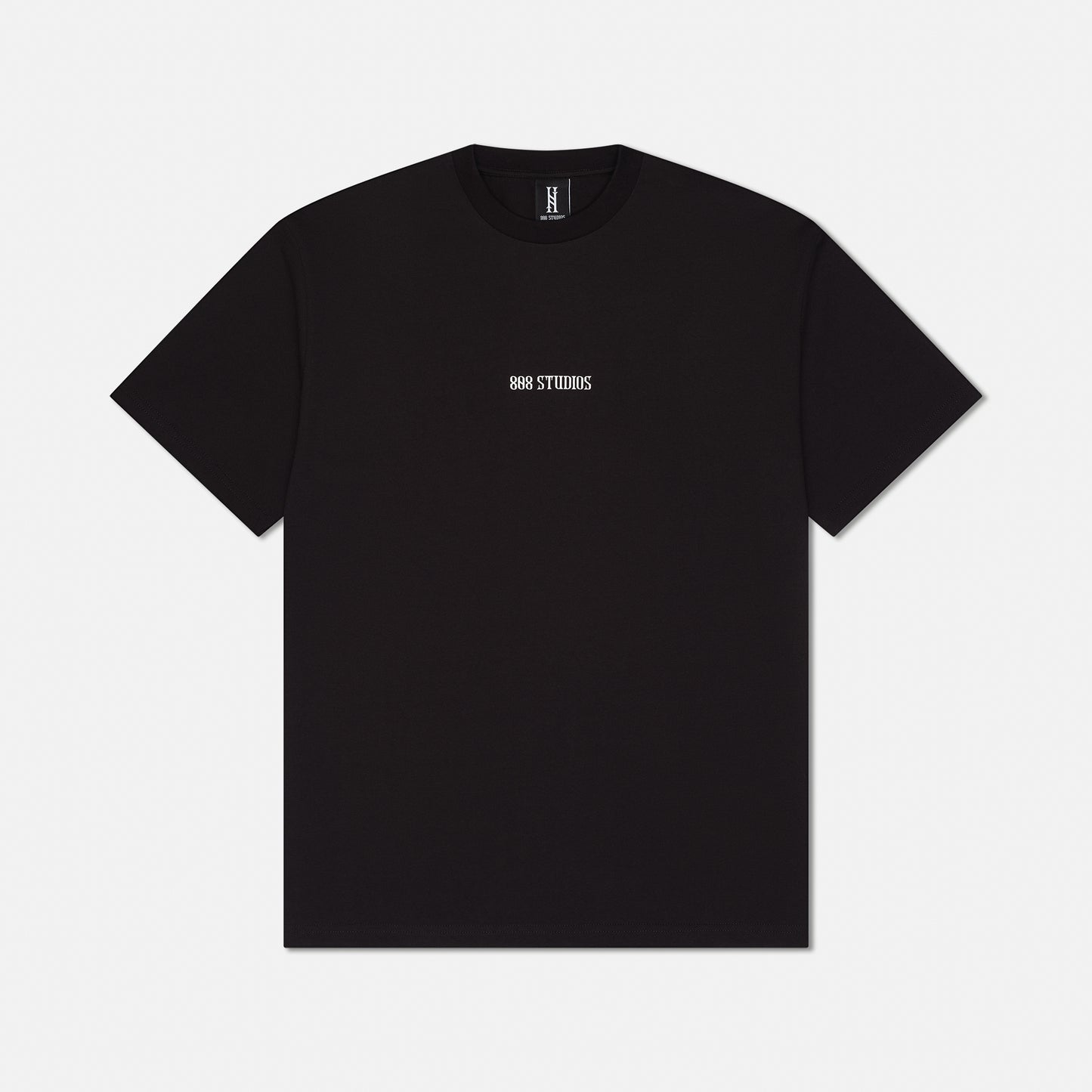 BLACK WITH WHITE CLASSIC T-SHIRT